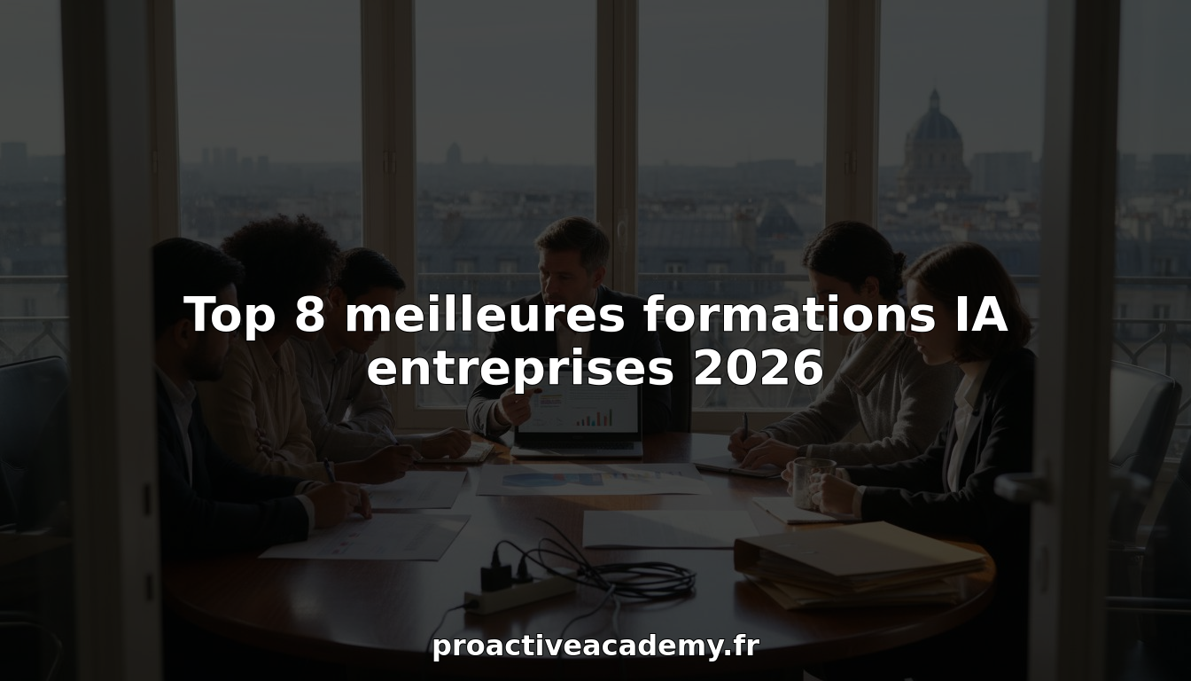 L’équipe participe activement à une formation en intelligence artificielle organisée par l’entreprise.