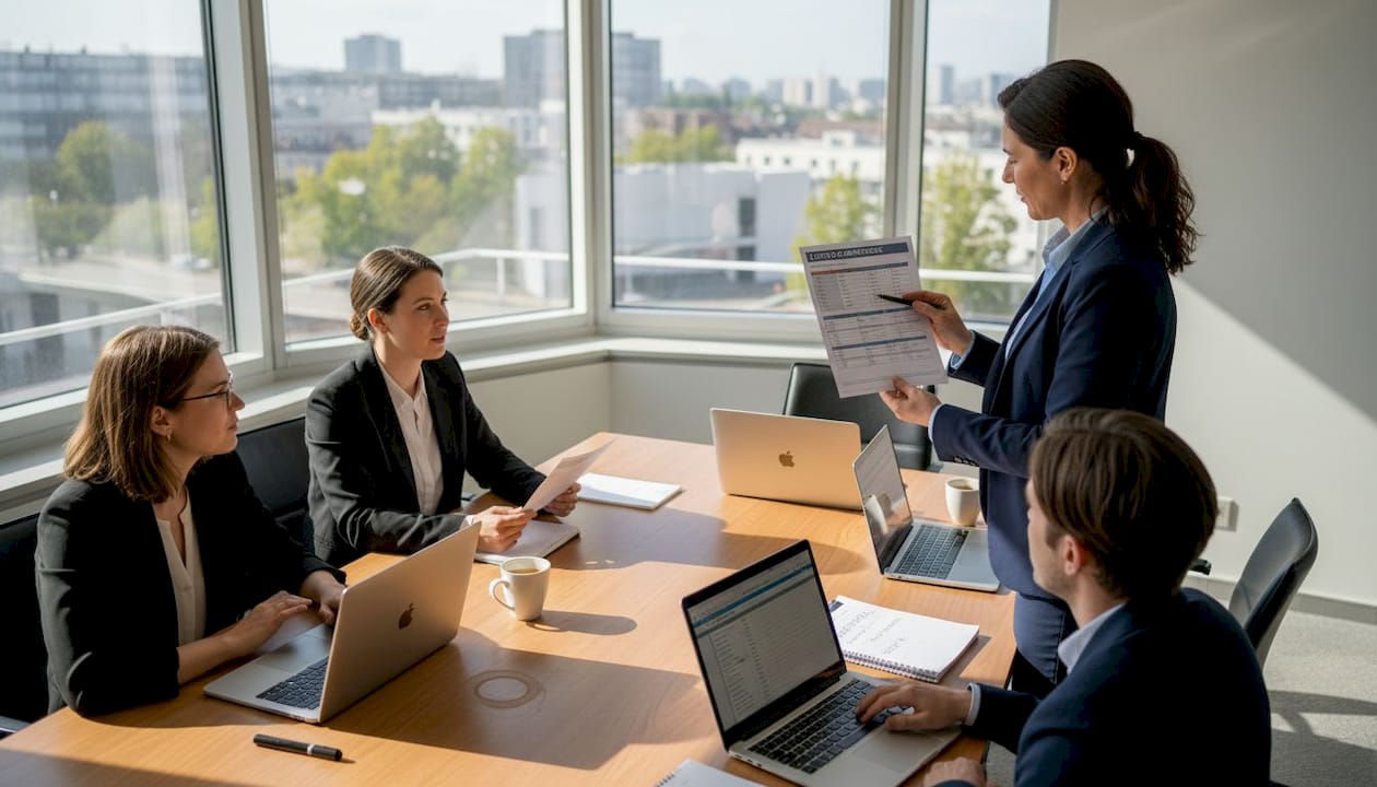 Réunion de suivi des compétences managériales au sein de l’équipe