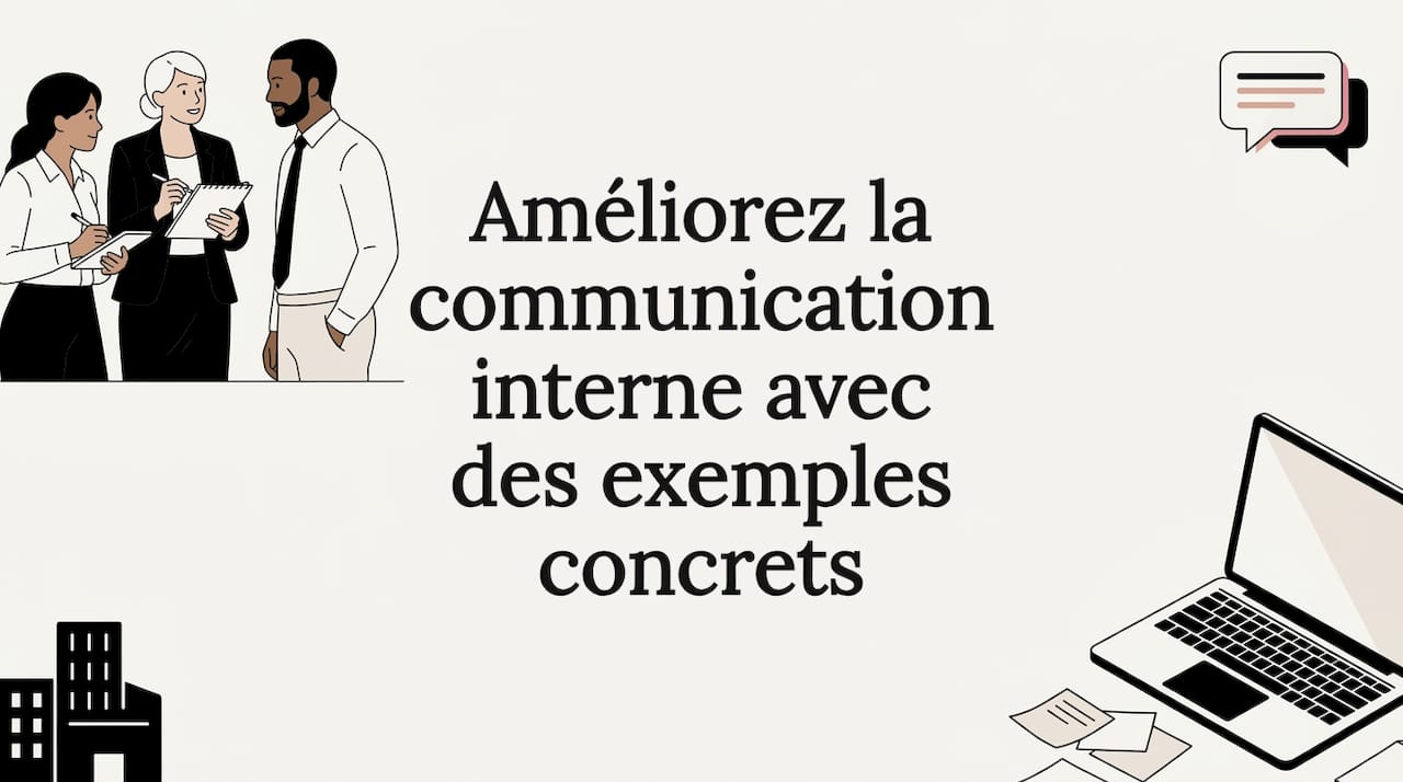 Améliorez la communication interne avec des exemples concrets
