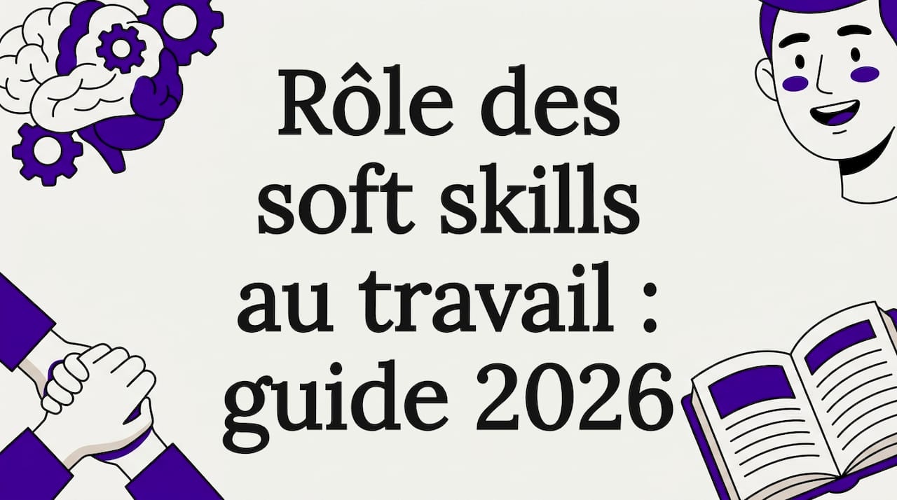 Carte de présentation élégante illustrée de motifs inspirés des compétences comportementales