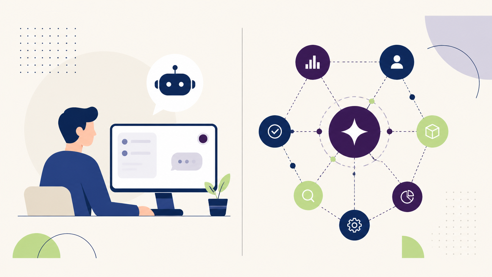 Comparaison entre un assistant IA réactif et un agent IA proactif