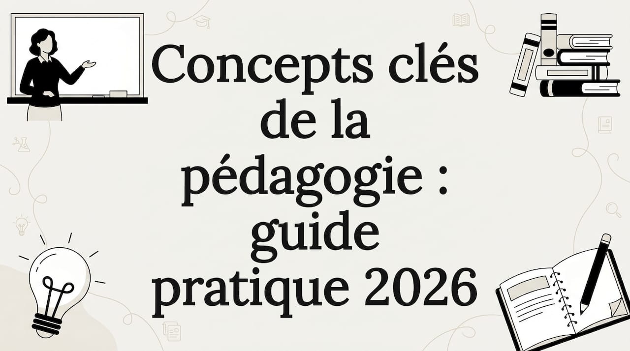 Concepts clés de la pédagogie : guide pratique 2026