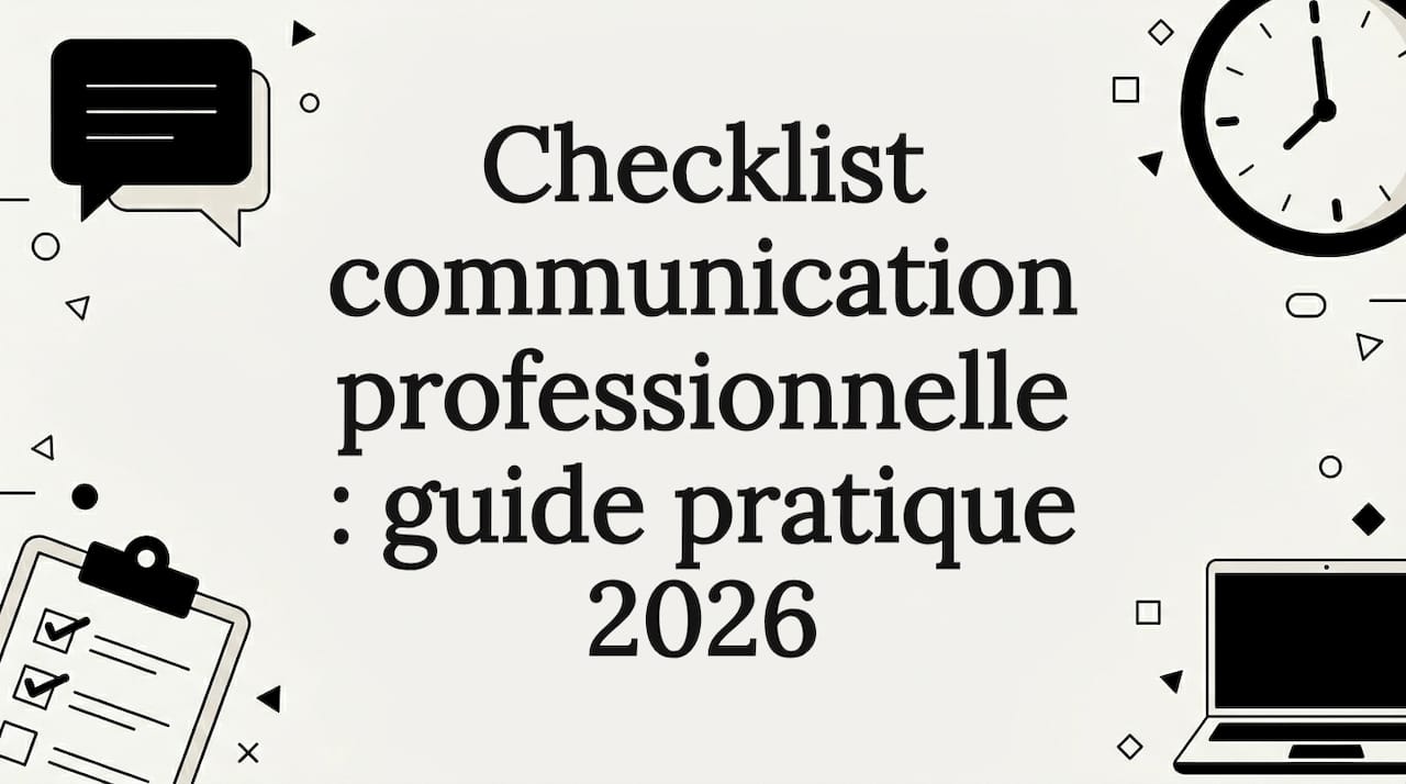 Carte de titre décorative au style graphique épuré