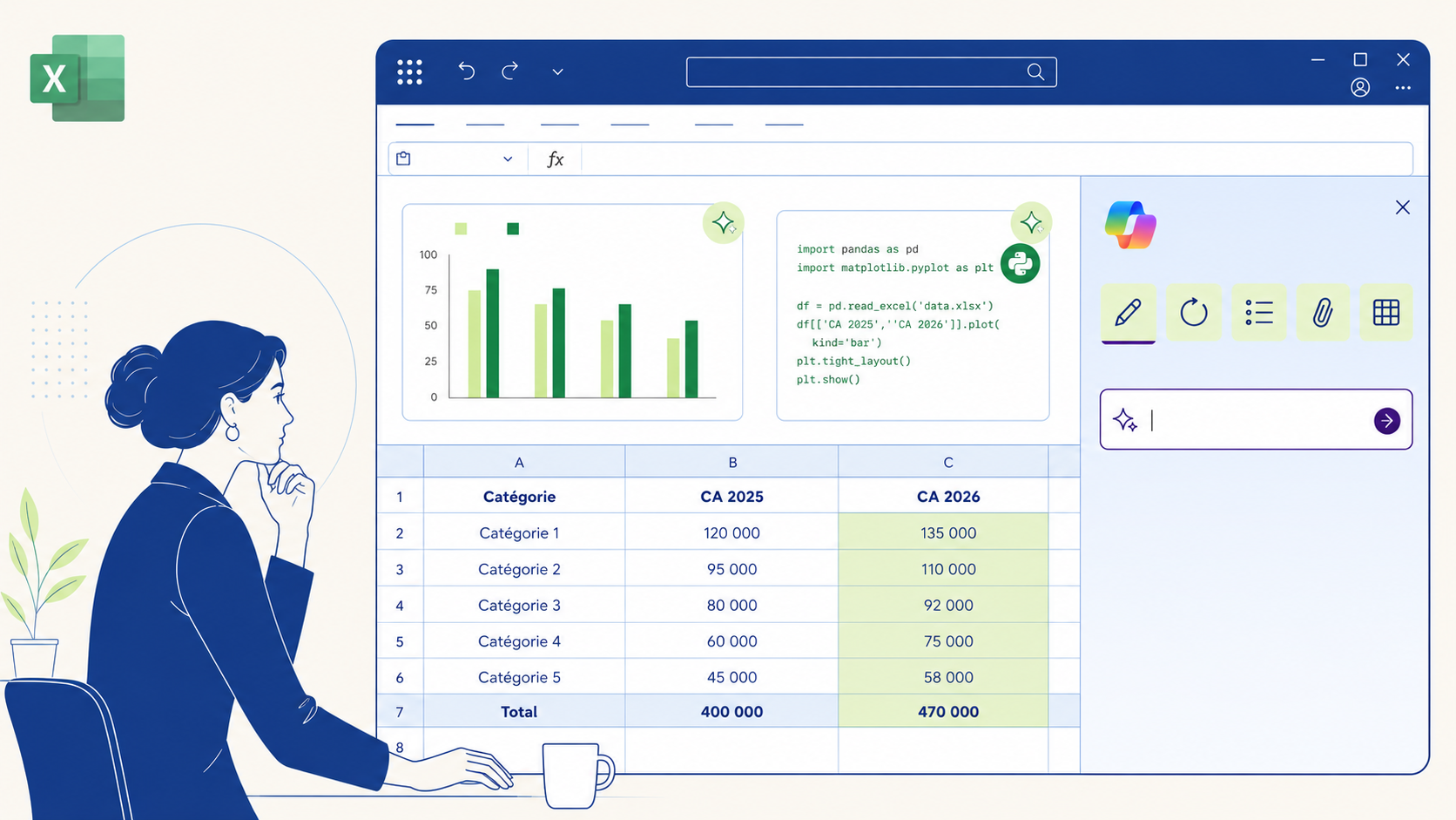 Copilot Excel : analyser et visualiser ses données sans formules