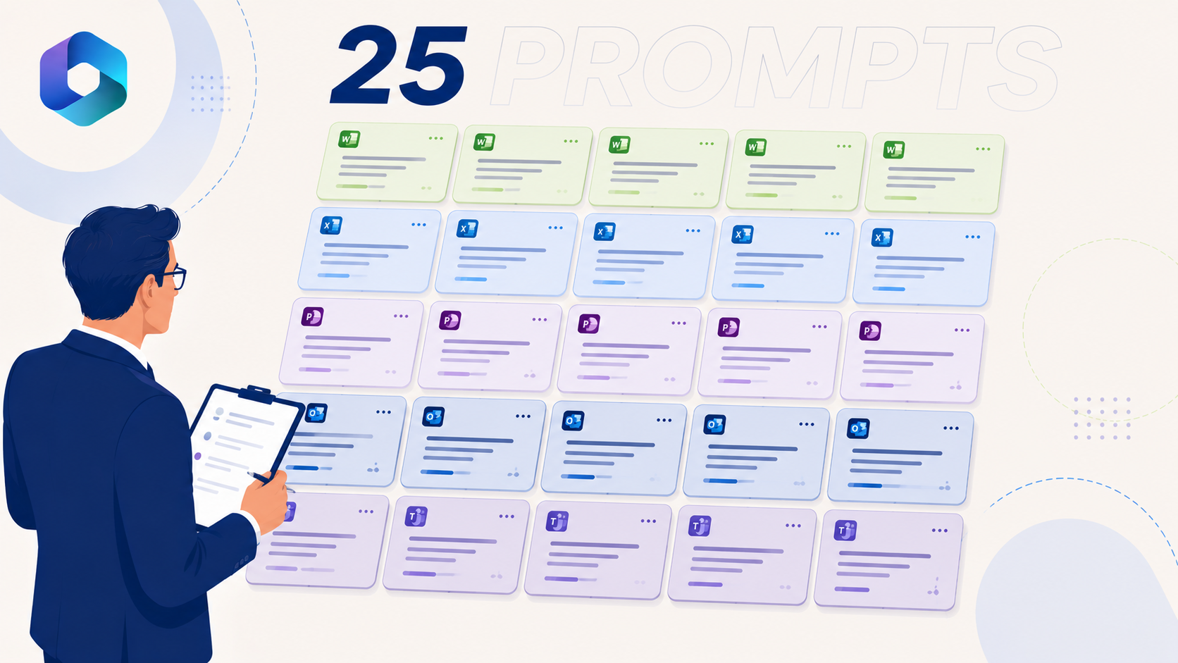 25 prompts Copilot pour Office : la bibliothèque pratique à garder sous la main