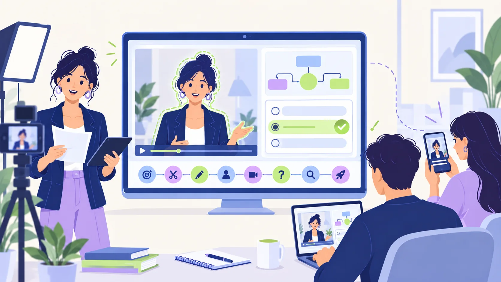 Vidéo de formation avec avatar IA : le workflow complet en 8 étapes